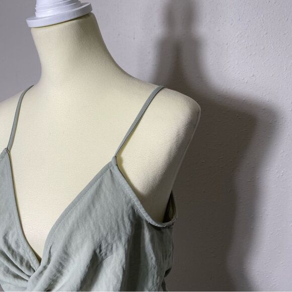 Flawless Sage Green Aurelia Tie Front Cami Women's Size Medium - Picture 7 of 14